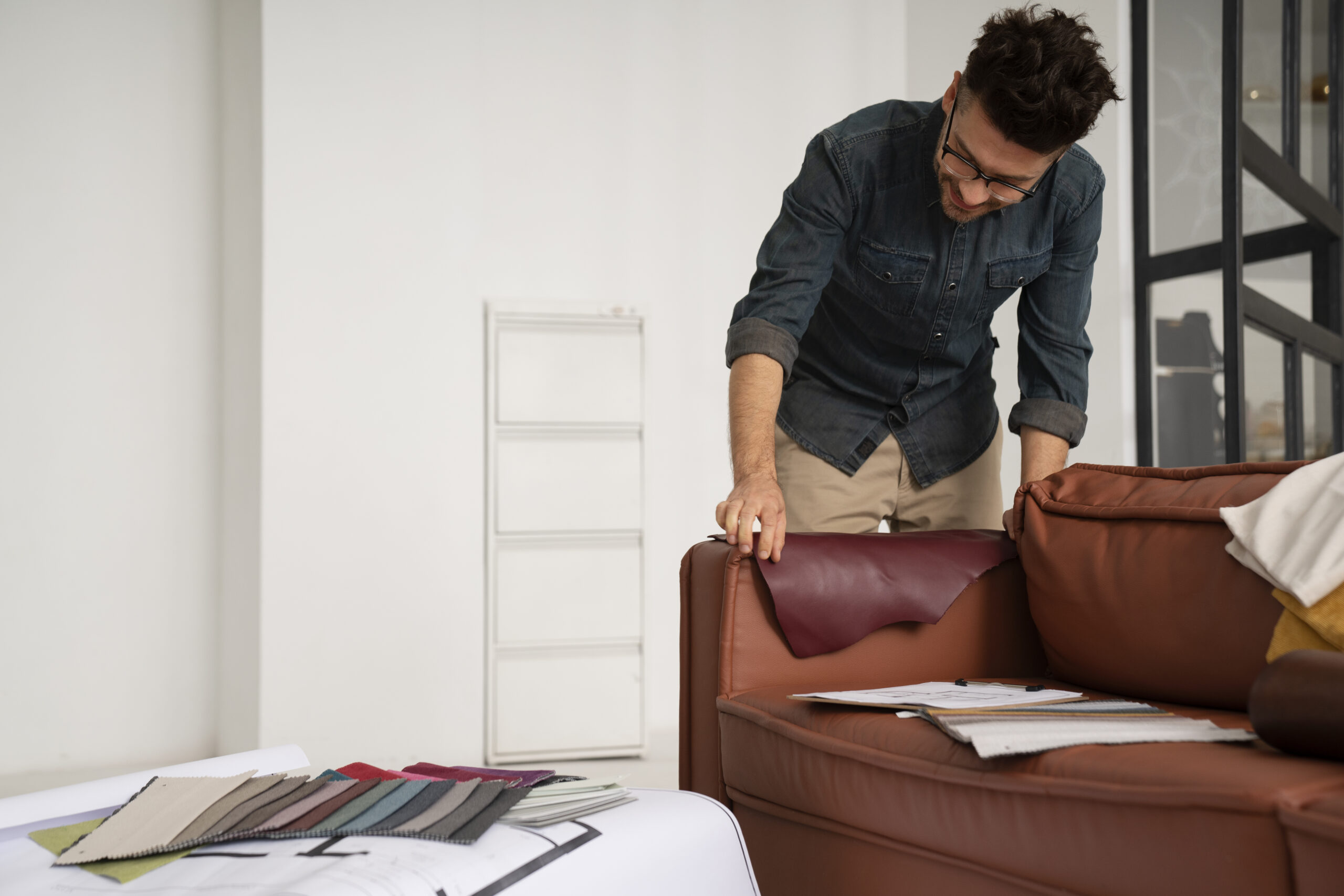 medium shot man working project